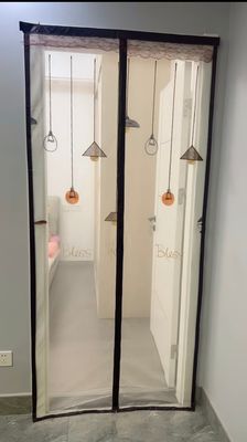 B2B wholesale Embroided Net Home Magnetic Mesh Door Curtain Anti Mosquitos Door