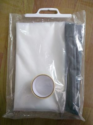 Moq 500pcs! Hot Sale DIY Zipper Secure Transparent Door, See Through Plastic Film Door, Dust Proof Foli Door with Zipper