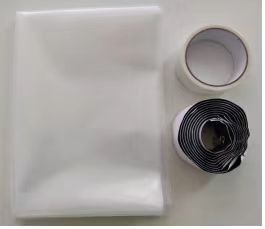 Moq 500pcs! Hot Sale DIY Zipper Secure Transparent Door, See Through Plastic Film Door, Dust Proof Foli Door with Zipper