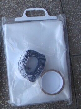 Moq 500pcs! Hot Sale DIY Zipper Secure Transparent Door, See Through Plastic Film Door, Dust Proof Foli Door with Zipper